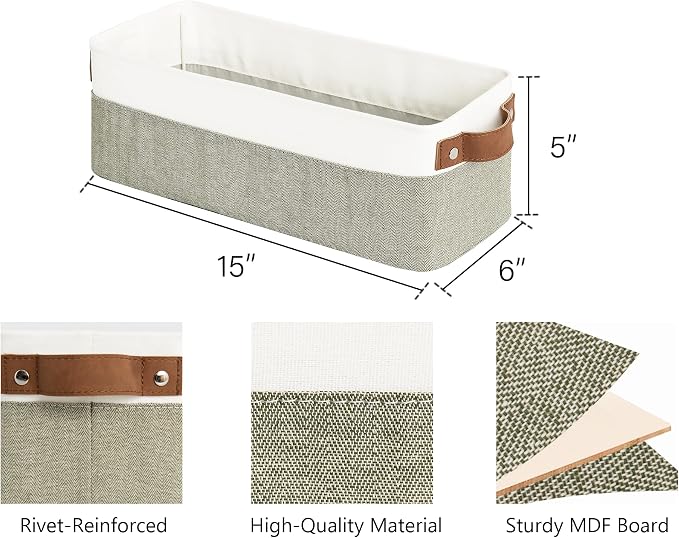StorageWorks Narrow Storage Bins, Small Basket - Image 2