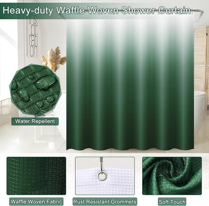 32PCS Dark Green Bathroom Accessories Set - Image 4