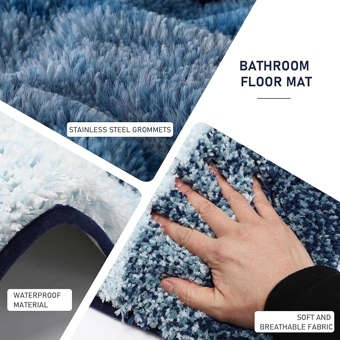 Navy Blue Bathroom Accessories Set - Image 7