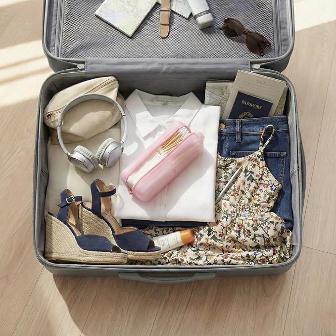 Cotton Pad Swab Travel Case – 2-in-1 Portable Waterproof Qtips Dispenser - Image 9