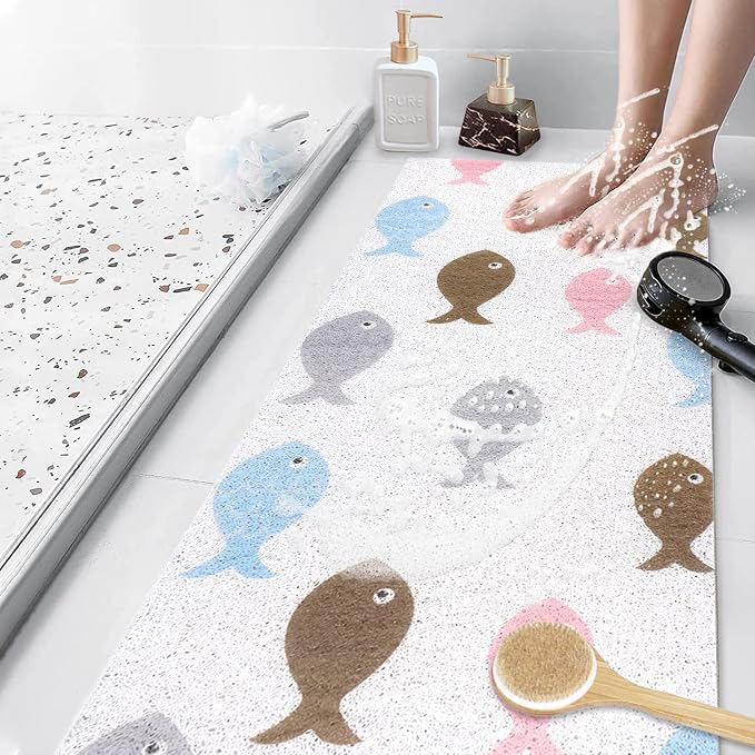 Bathtub Mat Shower Mat Non-Slip, 16x 39 Inch, Soft Comfort Bath Mat - Image 6