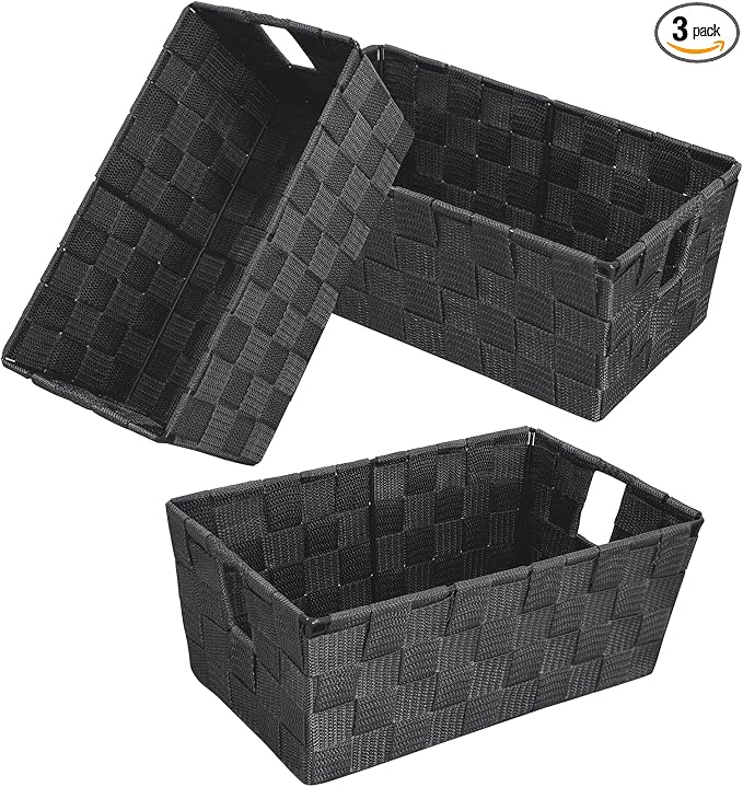 homyfort Woven Shelf Storage Tote Basket Bins Container, Storage Boxes Cube by homyfort