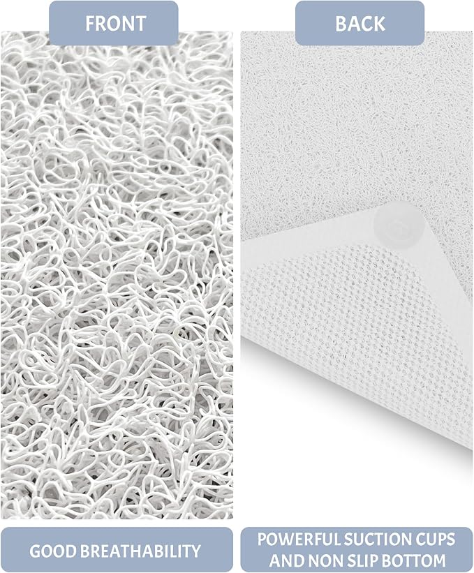 Mecko Non Slip Shower Mats, 16x40 Inch, Anti-Slip Bathtub Mats - Image 3