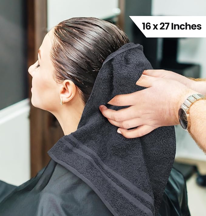Utopia Towels Cotton Bleach Proof Salon Towel 16 by 27 inches, Bleach Safe Gym - Image 2