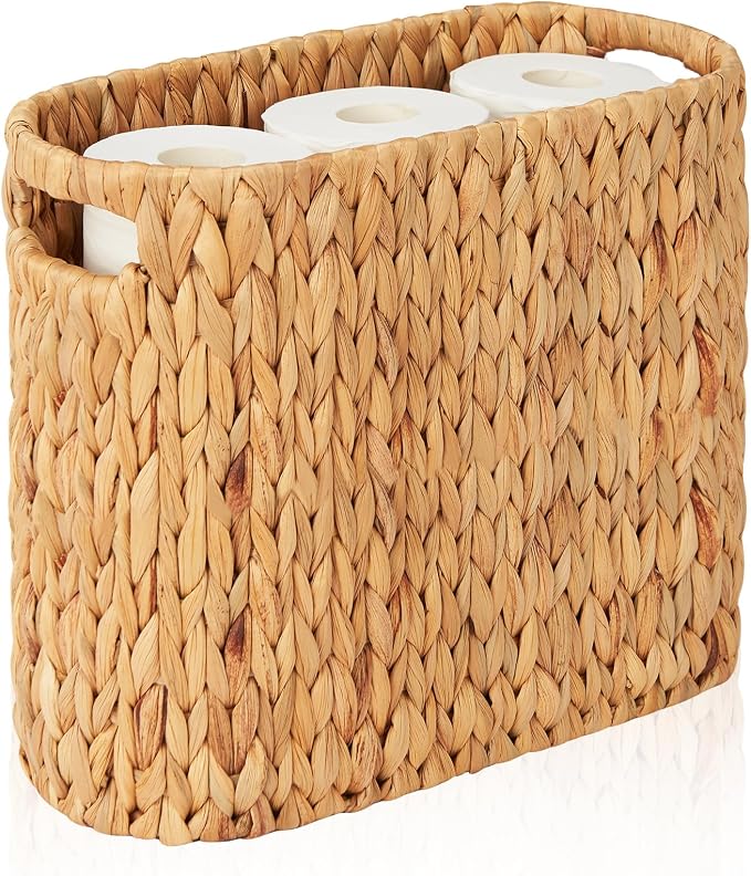 FairyHaus Wicker Toilet Paper Storage Basket by FairyHaus