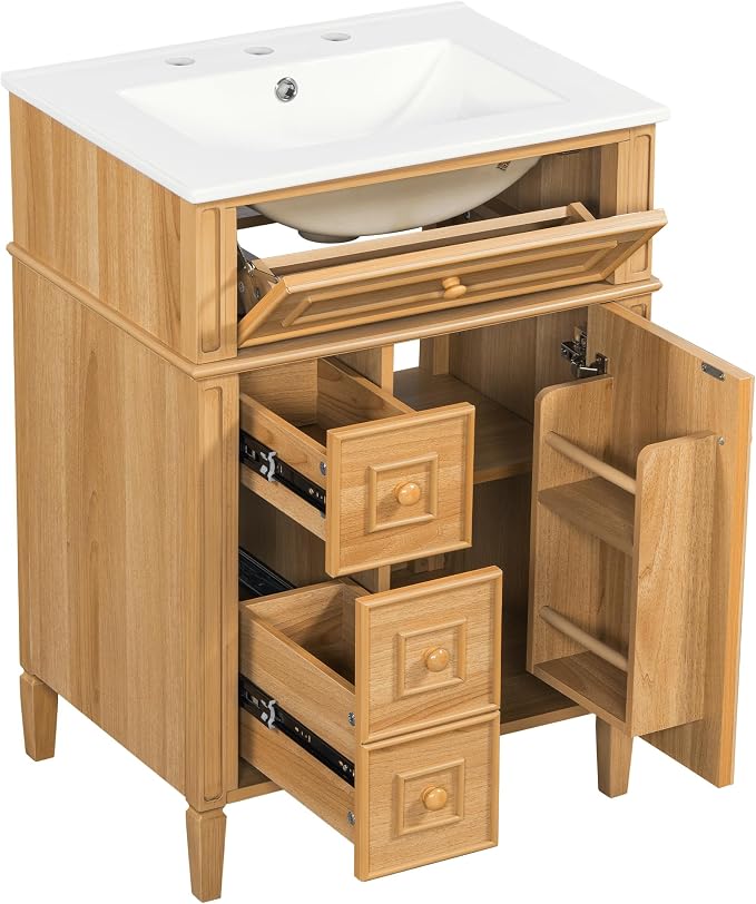 Harper & Bright Designs 24" Bathroom Vanity - Image 8