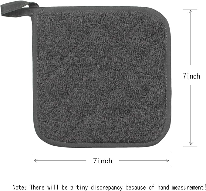 Cotton Pot Holders Cotton Made Machine Washable Heat Resistant Everyday Kitchen - Image 5