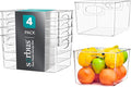 Sorbus Large Clear Plastic Storage Bins by Sorbus