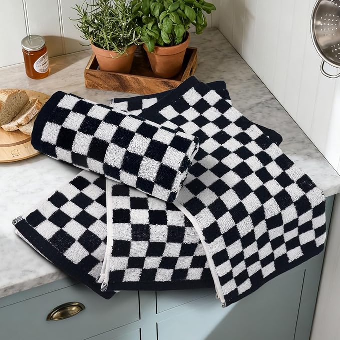 Jacquotha Wash Cloths Checkered 4 Pack - Image 3