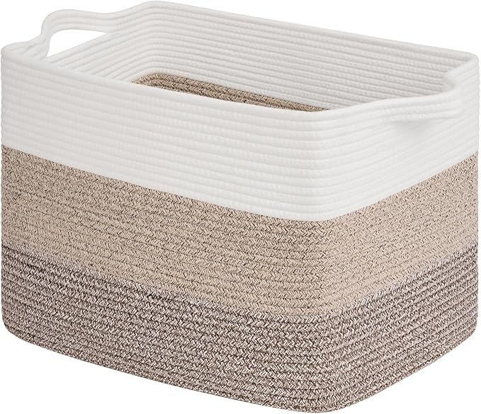 Goodpick Large Storage Basket, Toy Baskets Storage Kids, Rectangle Woven Basket by Goodpick