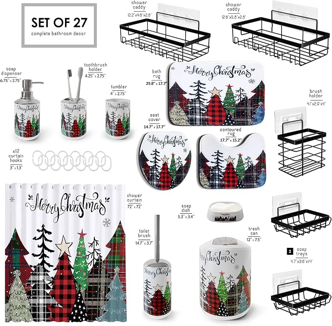 Clara Clark Bathroom Accessories Set - Image 4