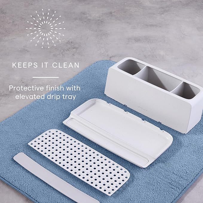YouCopia The Ledge Toothbrush Holder, Bathroom Vanity Counter Organizer - Image 6