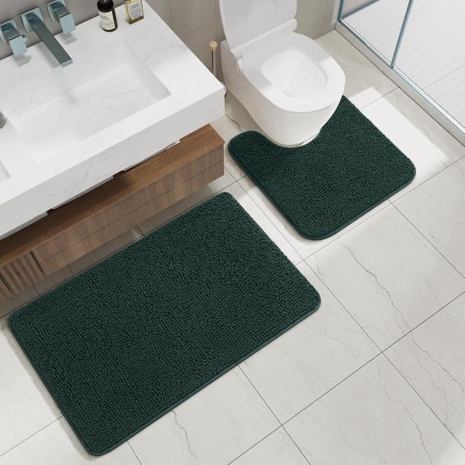 AROGAN Bathroom Rug Sets 2 Piece, Washable Bath Rug Set, Absorbent Soft Non - Image 8