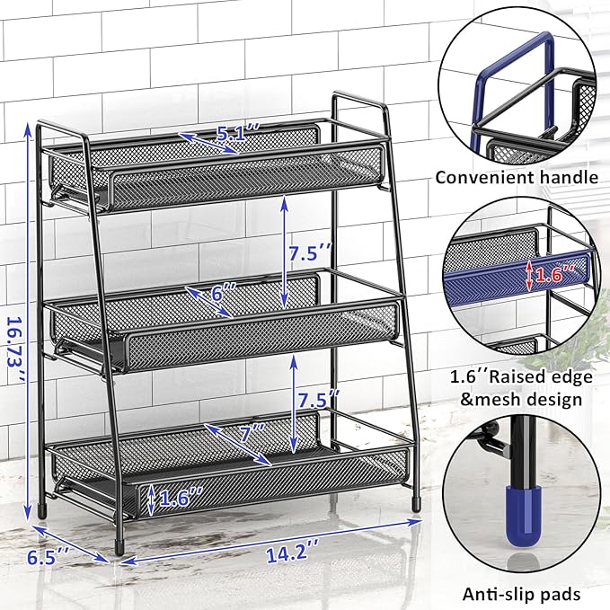 EKNITEY Bathroom Countertop Organizer Rack - Image 6