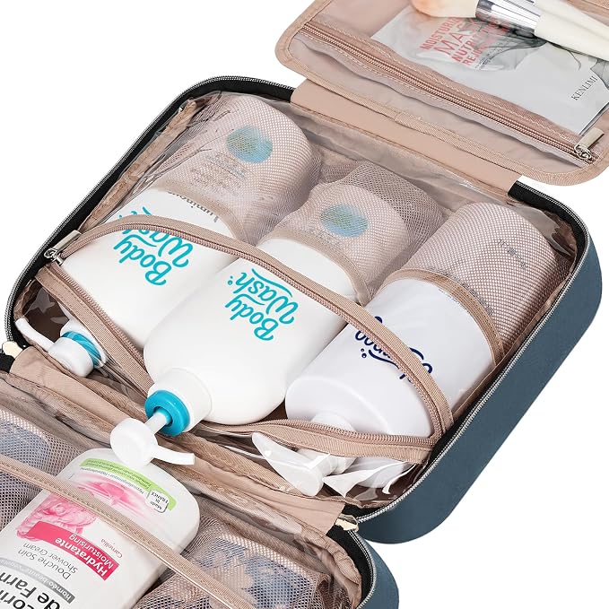 NISHEL Travel Toiletry Bag for women, Portable Hanging Organizer for - Image 7