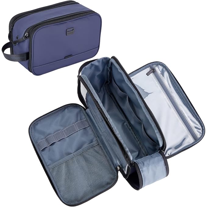 ZEEMO Travel Toiletry Bag for Men, Medium Water-Resistant Double-Sided by ZEEMO