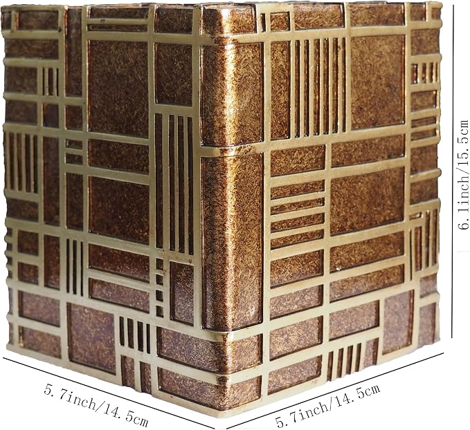Hymmah Modern Square Tissue Box Cover Holder, Bathroom Accessories Decor Unique - Image 3