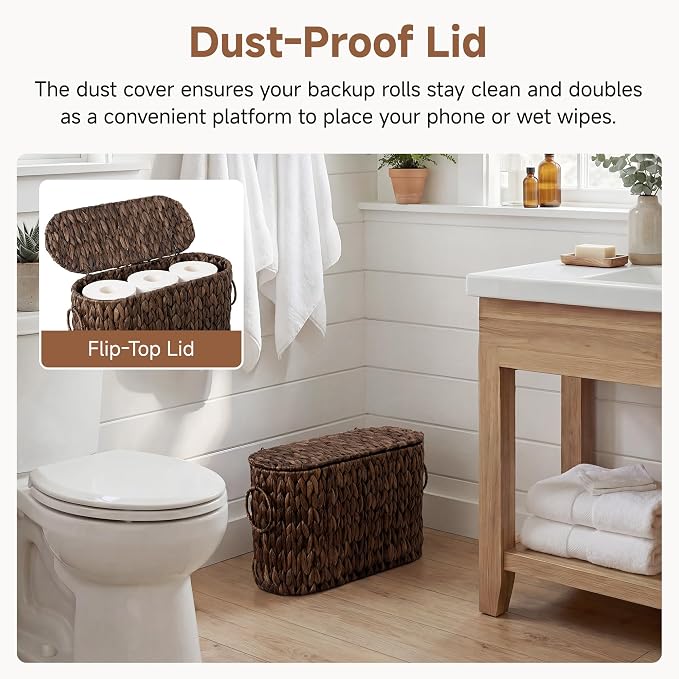 StorageWorks Bathroom Toilet Paper Storage Holder - Image 4