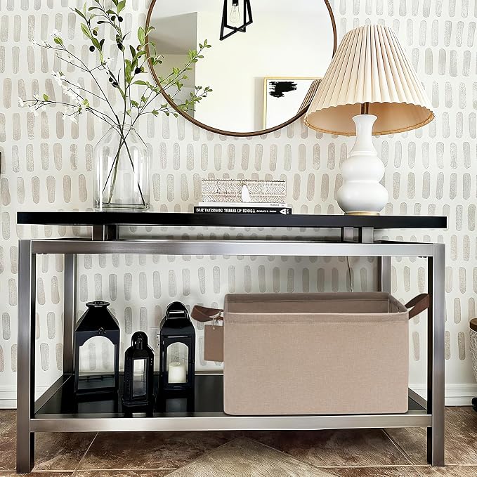 CHICVITA Storage Baskets for Shelves, Closet Fabric Storage Bins - Image 4