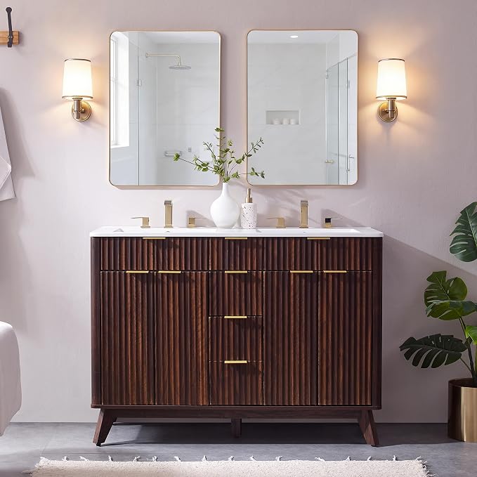 T4TREAM 48" Fluted Bathroom Vanity - Image 3