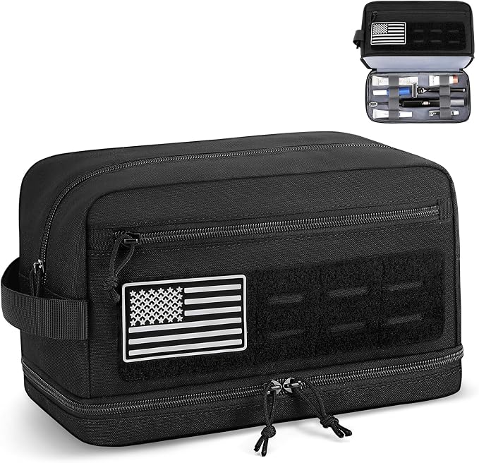 ETRONIK Tactical Toiletry Bag for Men, Travel Hygiene Bag by ETRONIK