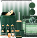 32PCS Dark Green Bathroom Accessories Set by BetterbathroomwithXLHOME