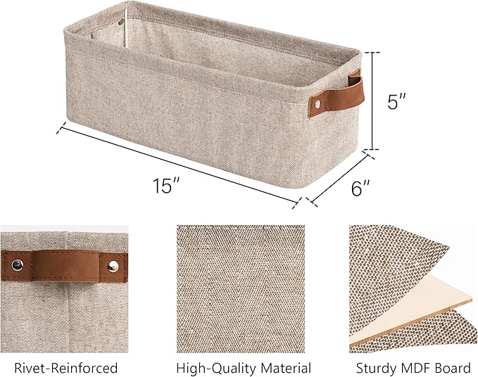 StorageWorks Narrow Storage Bins, Small Basket - Image 3