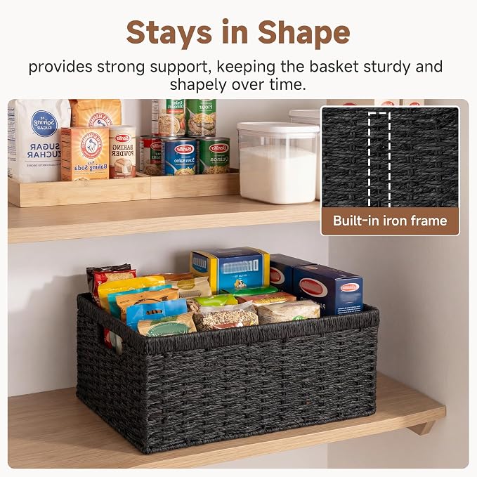 StorageWorks Wicker Storage Baskets - Image 5