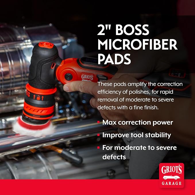 Griot's Garage BOSS 2” Microfiber Pads - Image 2