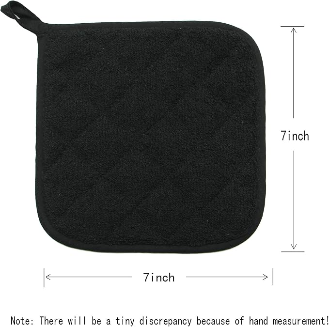 Cotton Pot Holders Cotton Made Machine Washable Heat Resistant Everyday Kitchen - Image 5