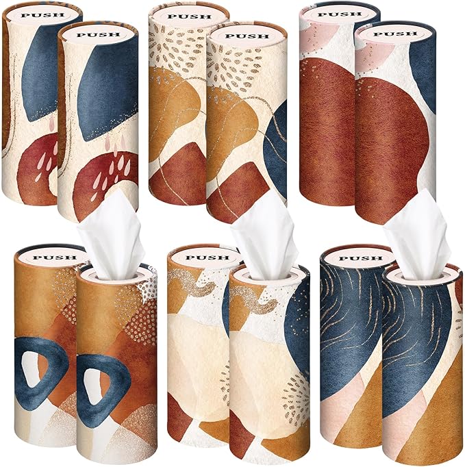 Outus 12 Pcs Boho Car Tissues Cylinder Holder by Outus