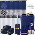 Bathroom Accessories Set with Sequin Shower Curtain, Towel Set, Shower Curtain by BetterbathroomwithXLHOME