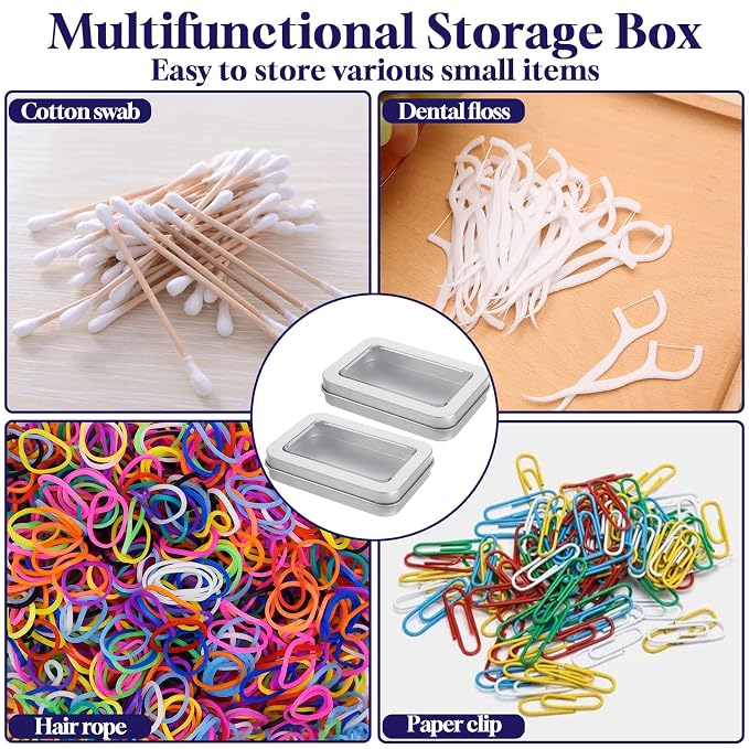 2Pcs Cotton Swab Holder for Travel, Portable Swab Case - Image 4