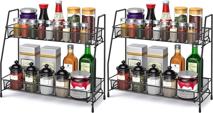 Spice Rack Organizer for Cabinet, Bathroom Organizer Countertop, Bathroom by SPISPI