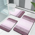 OLANLY Bathroom Rugs Sets 3 Piece, Soft Absorbent Microfiber Bath Mats and by OLANLY