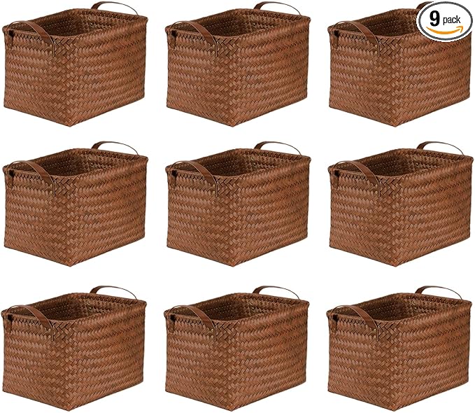 BROWNLILY Handwoven Clothes Basket Laundry Hampers Large Wicker Storage Baskets by Unknown