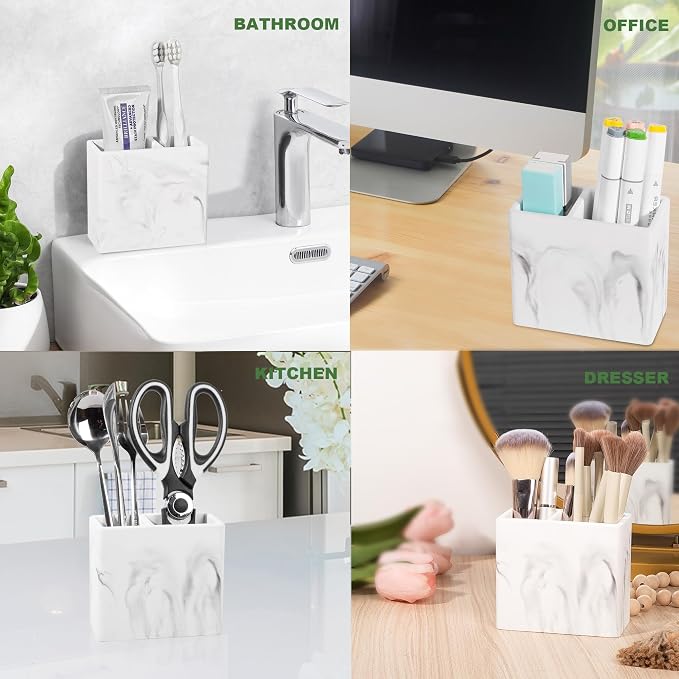 Diatomite Toothbrush Holder 2 Slots Tooth Brush Holder - Image 6