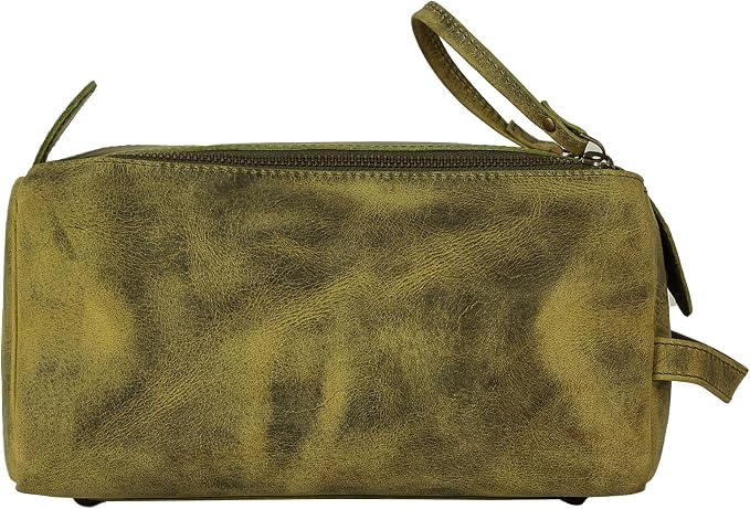 KomalC Premium Buffalo Leather Toiletry Bag - Image 5