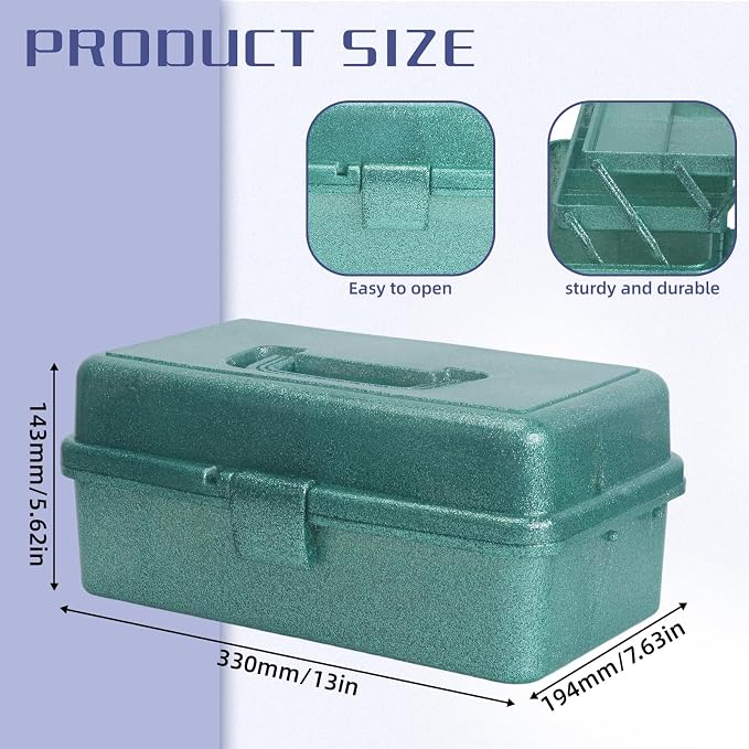 3-Tier Stackable Storage Organizer Box | Portable Multi-Use Tackle Box - Image 2