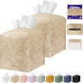 Tissue Box Holder Cover Square Tissue Cube Cover PU Leather Tissue Organizer by DecorateYourHome