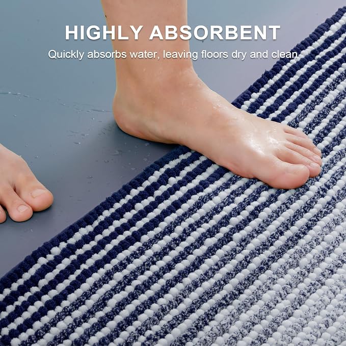 Bathroom Rugs Sets 2 Piece, Toilet Rugs U-Shaped, Contour Bath Mat Set - Image 6