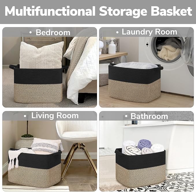 Goodpick Woven Baskets for Organizing, Decorative Toy Baskets Storage Kids - Image 6