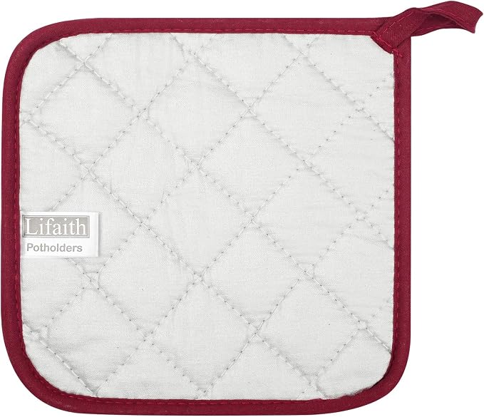 100% Cotton Kitchen Everyday Basic Terry Pot Holder Heat Resistant Coaster - Image 4