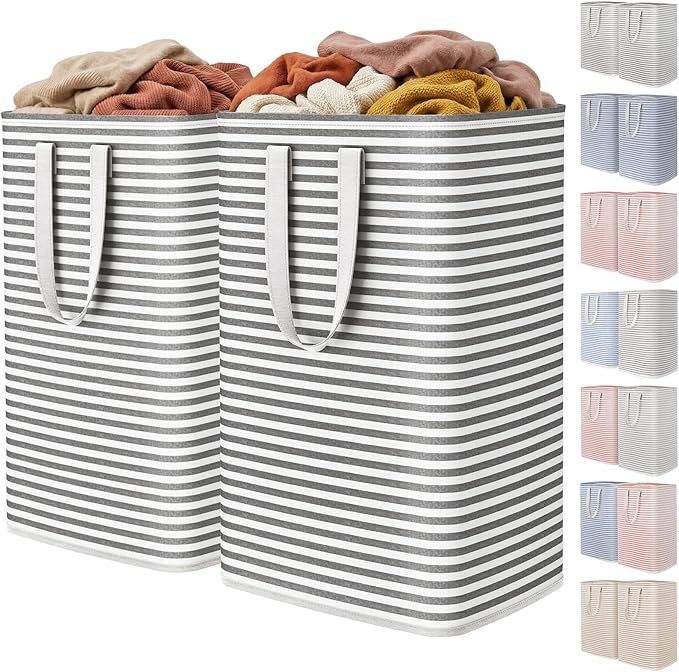 Lifewit 2 Pack Laundry Basket 80L Each, Collapsible Clothes Hamper by Lifewit