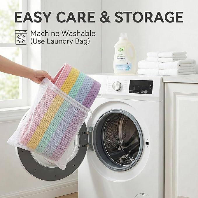 65L Extra Large Blanket Basket for Living Room - Image 5