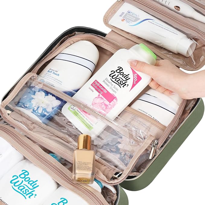 NISHEL Travel Toiletry Bag for women, Portable Hanging Organizer for - Image 6
