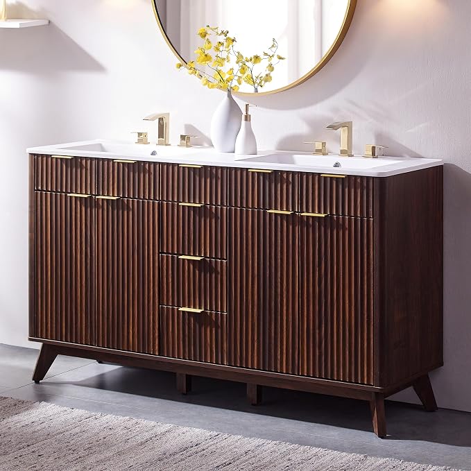 T4TREAM 60" Fluted Bathroom Vanity by T4TREAMFurniture