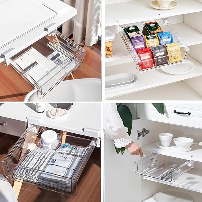 vacane Kitchen Organizer Drawer, Pantry Drawer Under Cabinet Shelf Hanging - Image 3