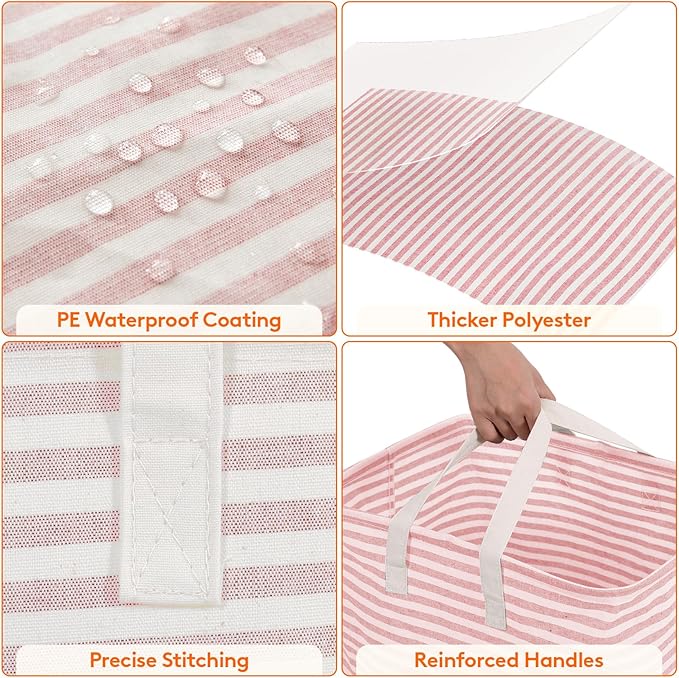 Lifewit 2 Pack Laundry Basket 80L Each, Collapsible Clothes Hamper - Image 5