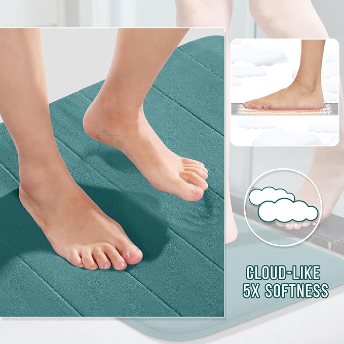Yimobra Memory Foam Bath Mat Set 2 Piece - Image 3